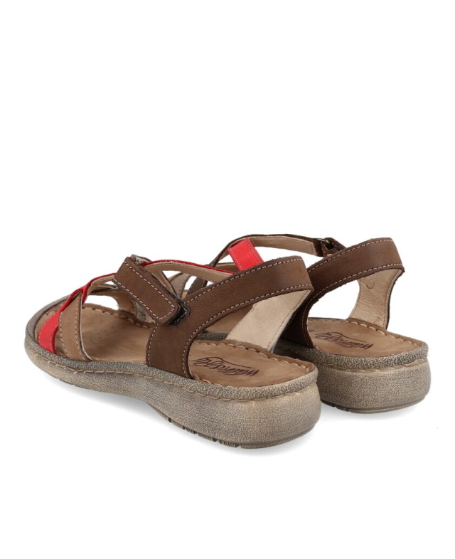 Sandalias de piel mujer online