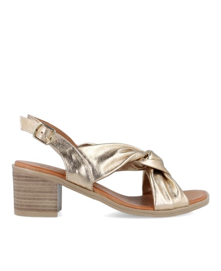 W&F 21-500 gold high heel sandals