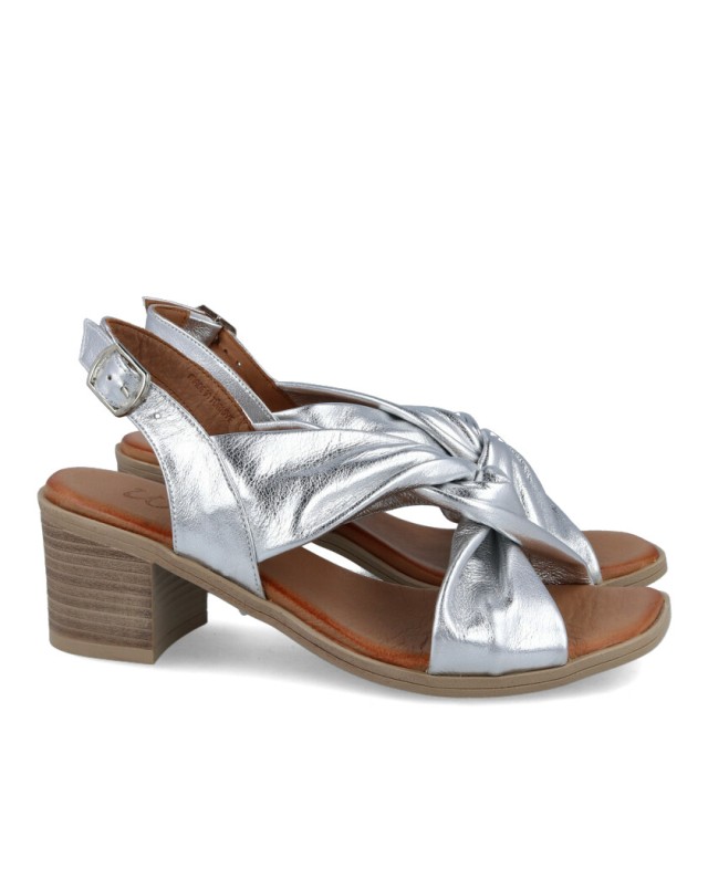 Women's silver sandals W & F  21-500