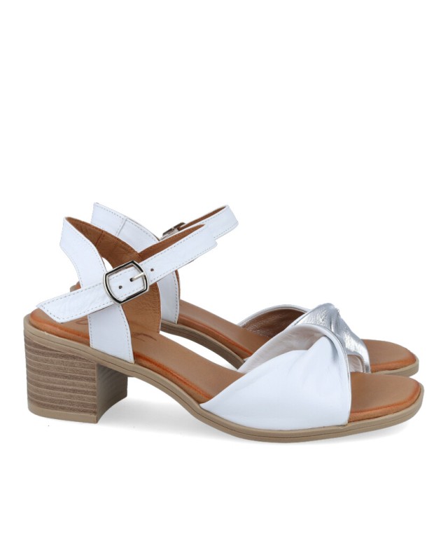 W&F Doubleface low heel sandals 21-501