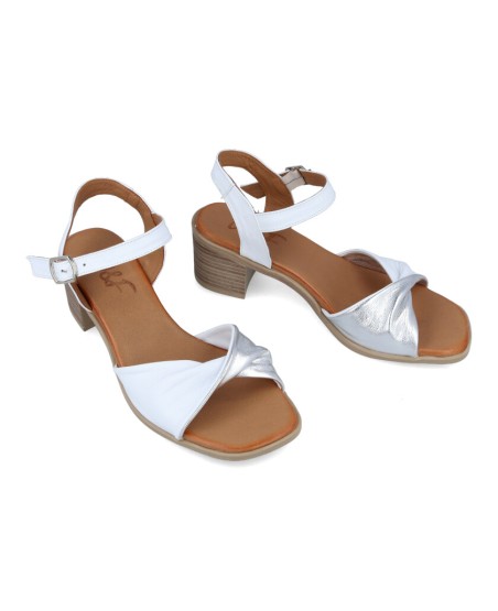 W&F Doubleface low heel sandals 21-501