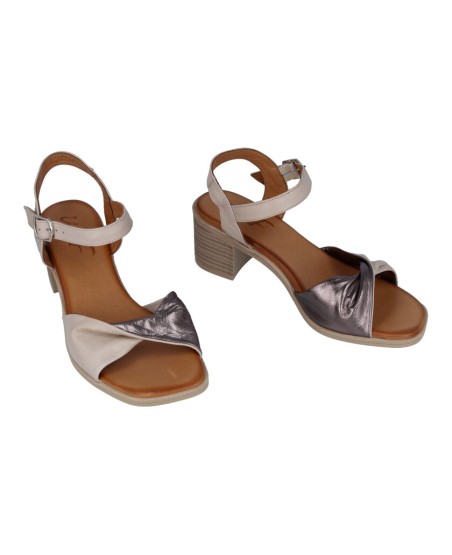 Sandalias de piel combinada W&F Doubleface 21-501