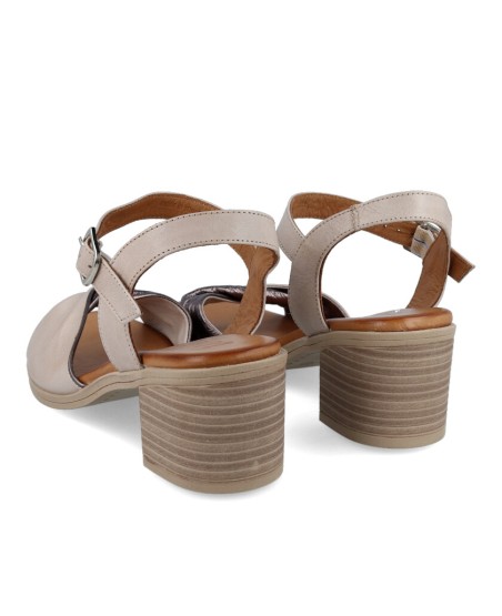 Sandalias de piel combinada W&F Doubleface 21-501