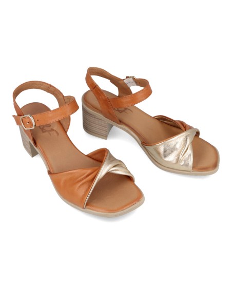 Multi tone leather sandals W & F Doubleface 21-501 A4