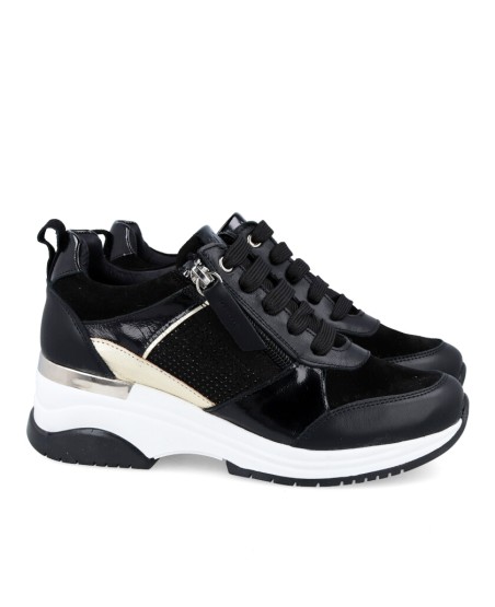 Zapatillas negras W&F Rivoli 6282-8 B4