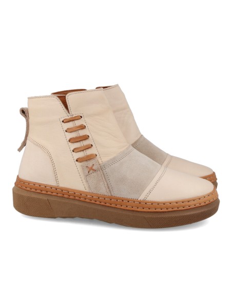 Botines off white W&F Salamander 21-503 B4