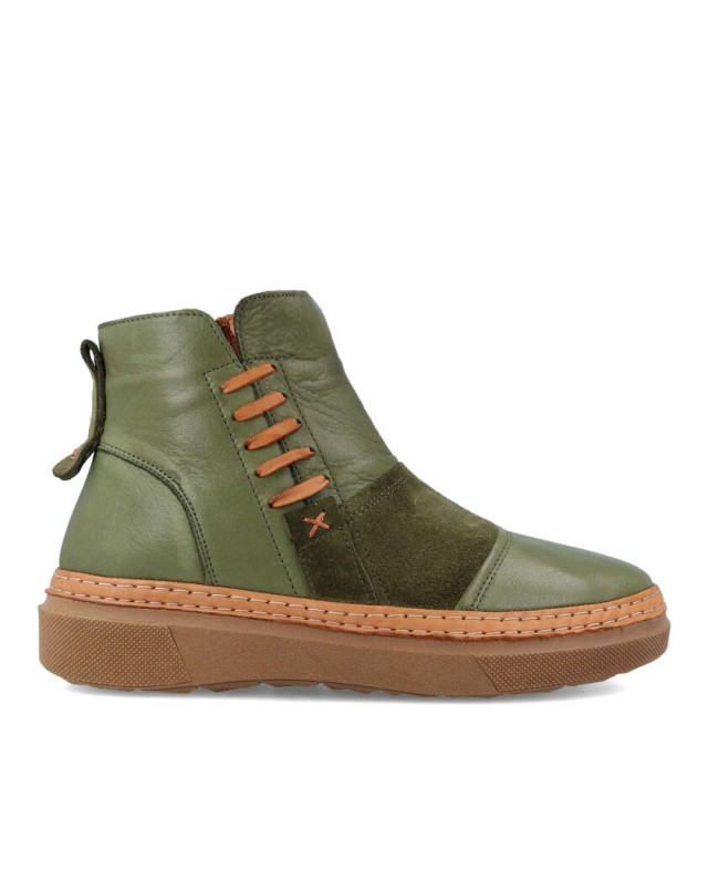 Botines verde oliva mujer W&F Salamander 21-503 B4