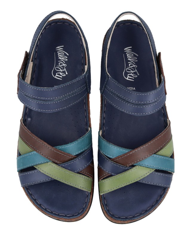 Blue walking outlet sandals