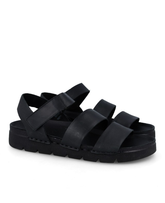 Sandalias negras Walk & Fly Newport 8385 51230 Sandalias negras Walk & Fly Newport 8385 51230