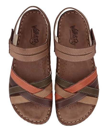 Brown sandals Walk & Fly Mediterraneo 3861 43170 A3