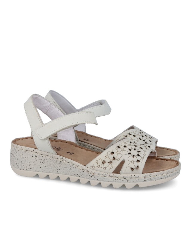 Sandalias blancas Walk & Fly Sabina 9371 50401 A5 Sandalias blancas Walk & Fly Sabina 9371 50401 A5