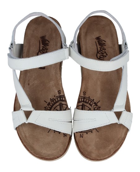 Sandalias blancas Walk & Fly Miramare 8352 21620 A5