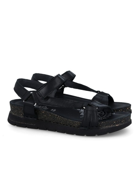 Sandalias negras Walk & Fly Miramare 8352 21620 A5
