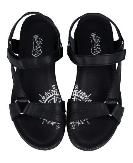 Sandalias negras Walk & Fly Miramare 8352 21620 A5