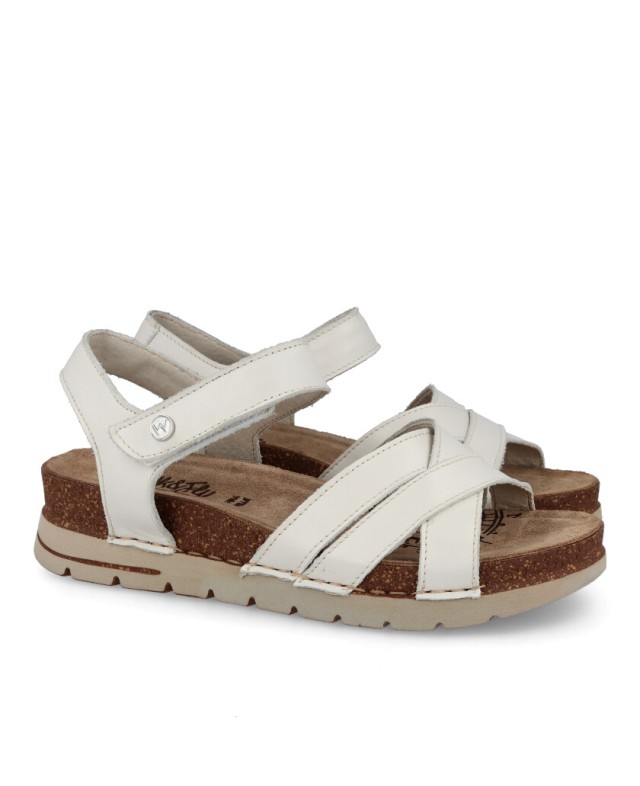 Walk & Fly San Telmo 8352 50720 A5 white sandals Walk & Fly San Telmo 8352 50720 A5 white sandals