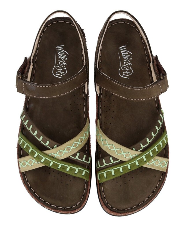 Green sandals Walk & Fly Catrina 3861 40941 Green sandals Walk & Fly Catrina 3861 40941