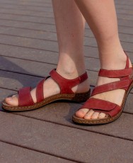 Sandalias rojas Walk & Fly Toulon 3861 50770 A5 Sandalias rojas Walk & Fly Toulon 3861 50770 A5