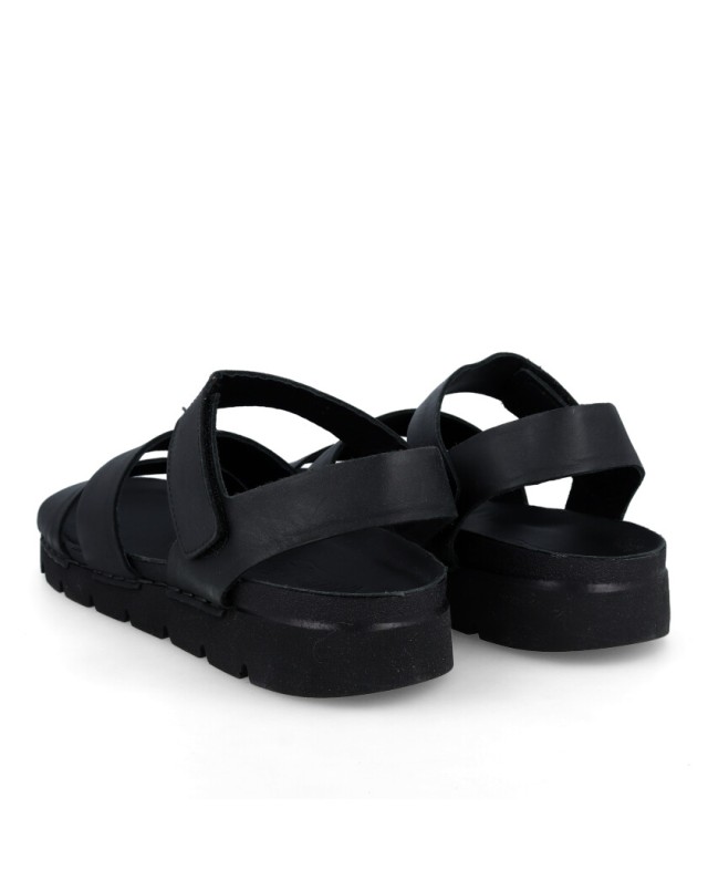 Sandalias negras Walk & Fly Newport 8385 51230