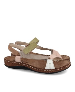 Sandalia Walk & Fly Amelia 3861 Mela-Taupe-Cipria