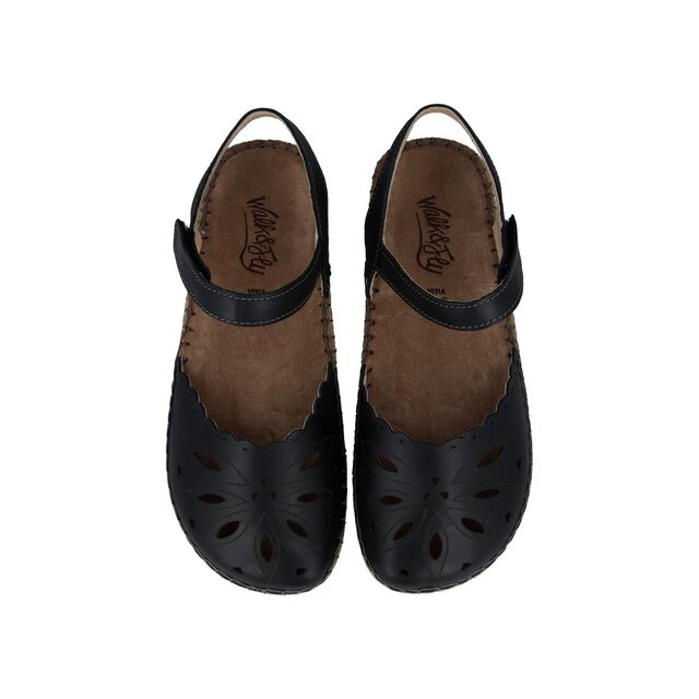 Sandalia de piel Wal NERO - 1982