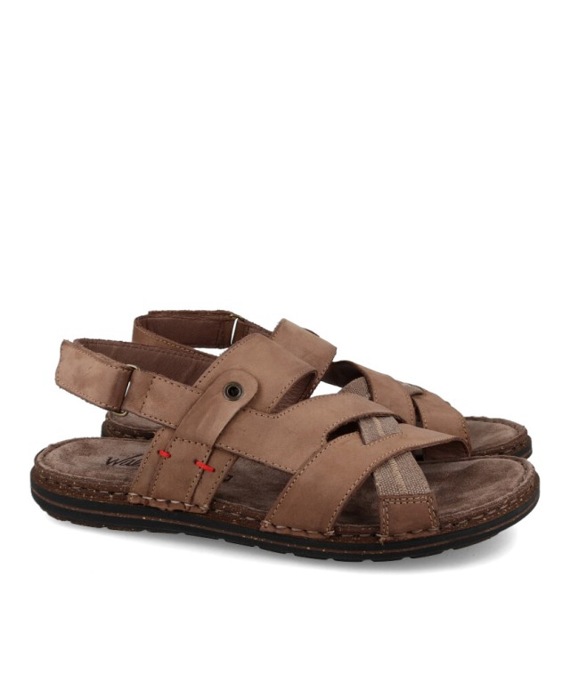Brown sandals Walk & Fly La Rambla 680 28201