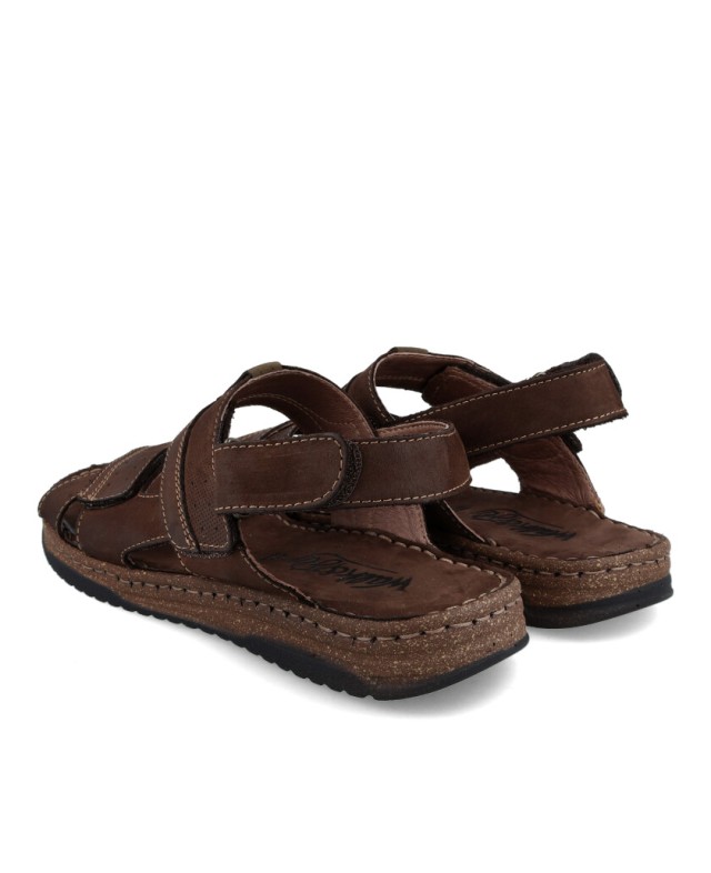 Mens sandals with velcro on sale fastening