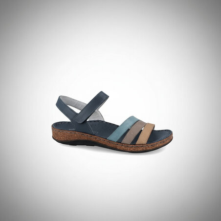 Sandalias Walk  BLU/PETROLIO/MOUSE/T - 3297