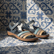 Sandalias Walk  BLU/PETROLIO/MOUSE/T - 3302