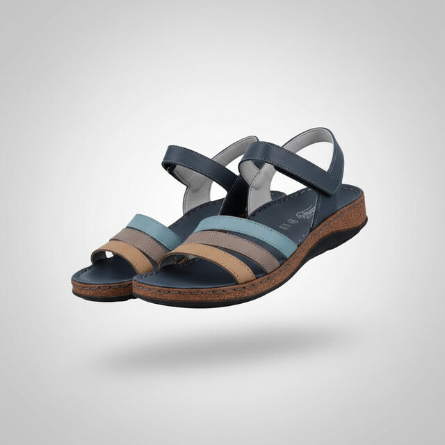 Sandalias Walk  BLU/PETROLIO/MOUSE/T - 3303