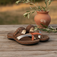 Sandalias Bio mujer  ESPRESSO/ACCIAIO/MAT - bodegon_2