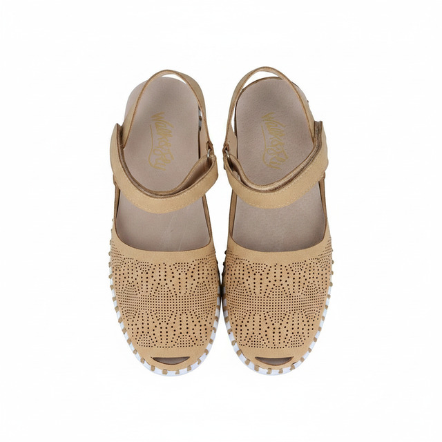 Sandalias semiabiert CAMEL - 08_vista_top