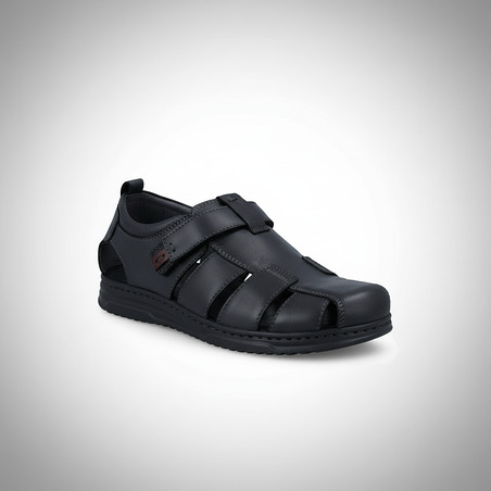 Sandalias piel Walk  NERO - 01_vista_3quarter
