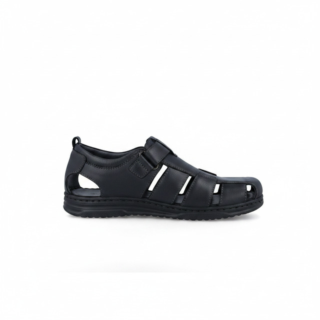 Sandalias piel Walk  NERO - 02_vista_lateral