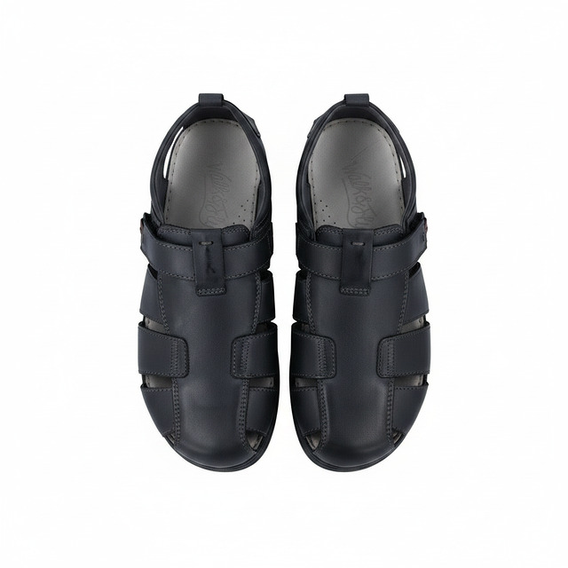 Sandalias piel Walk  NERO - 04_vista_top