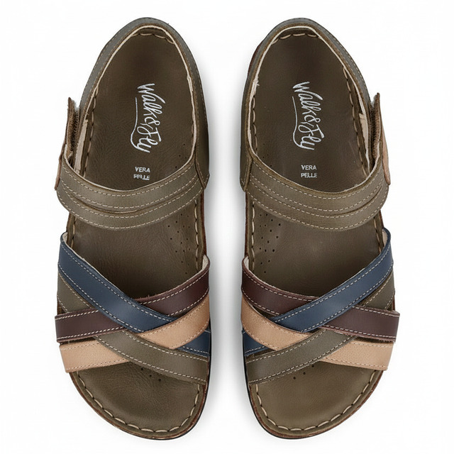 Sandalias Walk & Fly KAKI/TAUPE/BLU/T.MOR - 07_vista_top