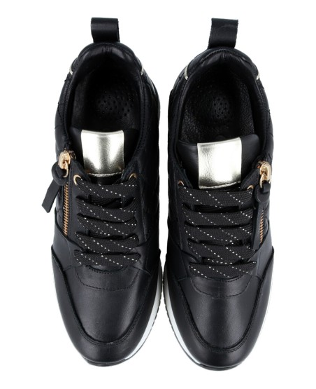 Sneaker with zipper and wedge 6282-6N B3