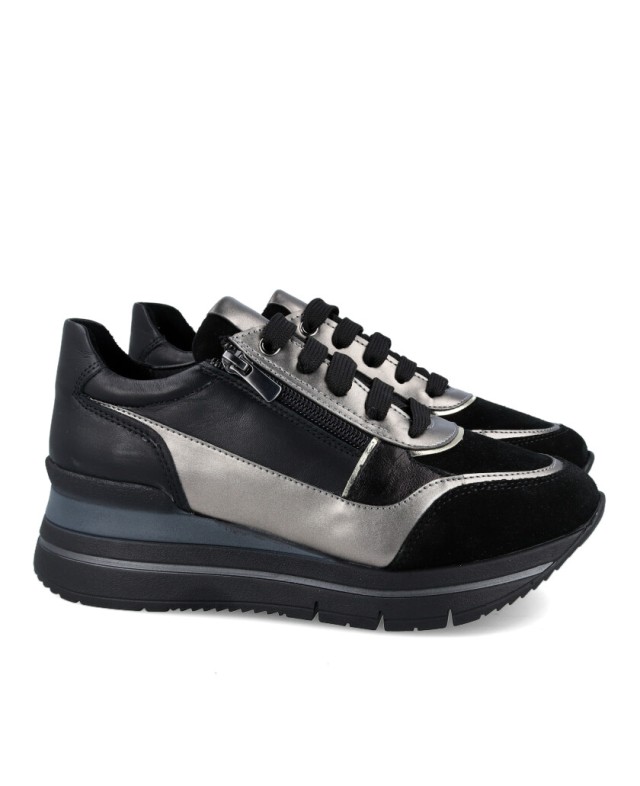 Zapatillas casual para mujer50007-98P B3 en color negro