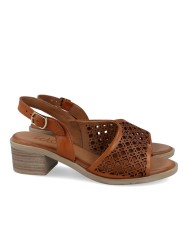 W&F E21-216-1 A4 die cut leather sandal W&F E21-216-1 A4 die cut leather sandal