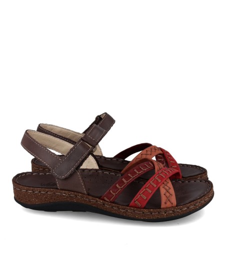 Women's leather sandals Walk & Fly 3861 40941 A3