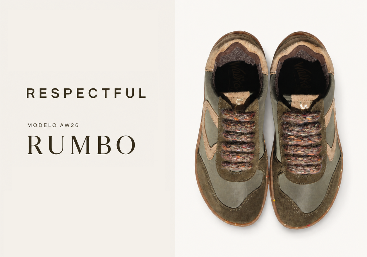 Modelo RUMBO AW26 - Walk and Fly Respectful